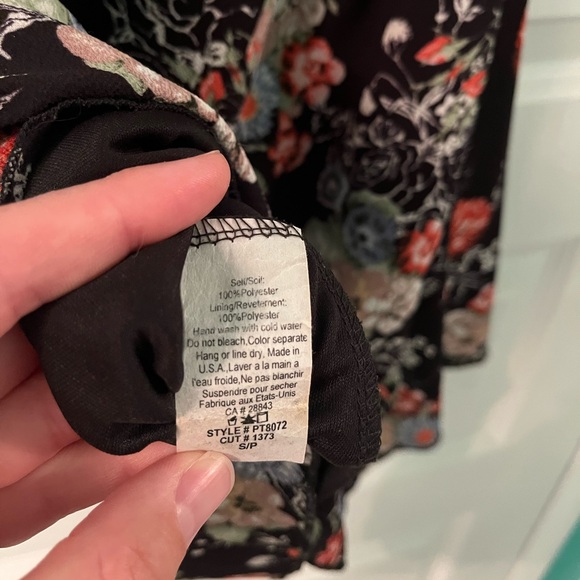 Eclipse floral blouse shirt size small - Picture 4 of 4